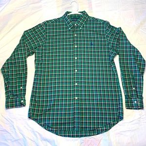 Ralph Lauren men’s custom fit long sleeve dress shirt.
